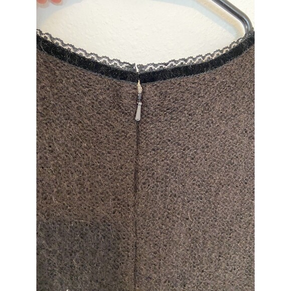Carole Little Mohair Sheath Dress Large Brown Womens Sleeveless New - Picture 6 of 13